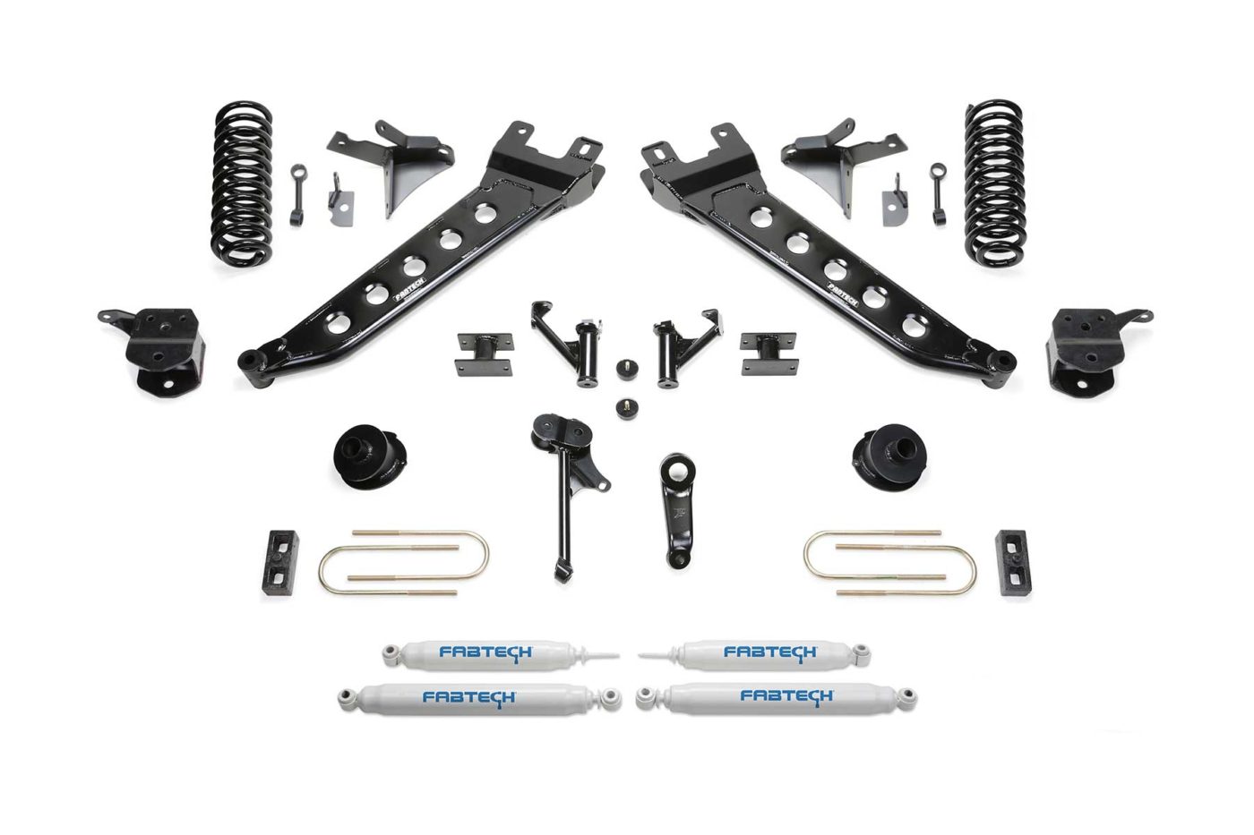 Fabtech 13-18 Ram 3500 4WD 5in Basic System - Component Box 2 w/Performance Shock Absorbers - Mammoth Racing -